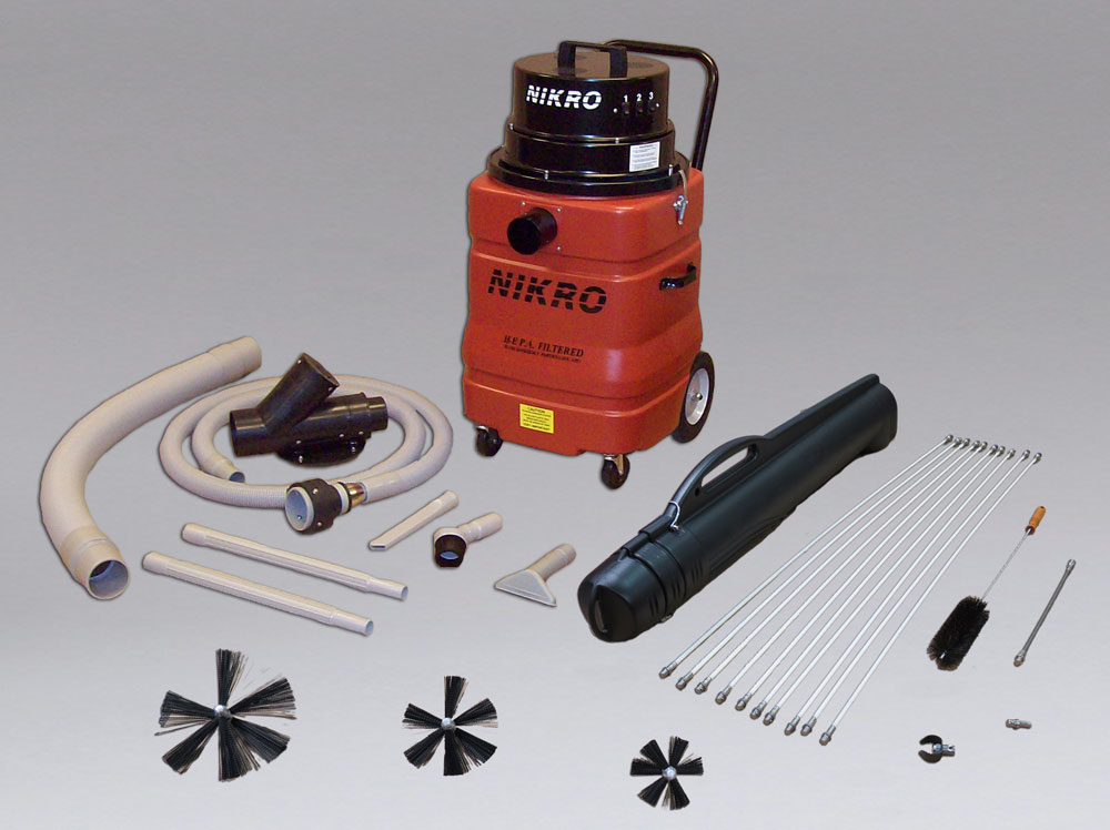 DVK200 Dryer Vent Vacuum w/Tool Kit & Rotary Brush Kit