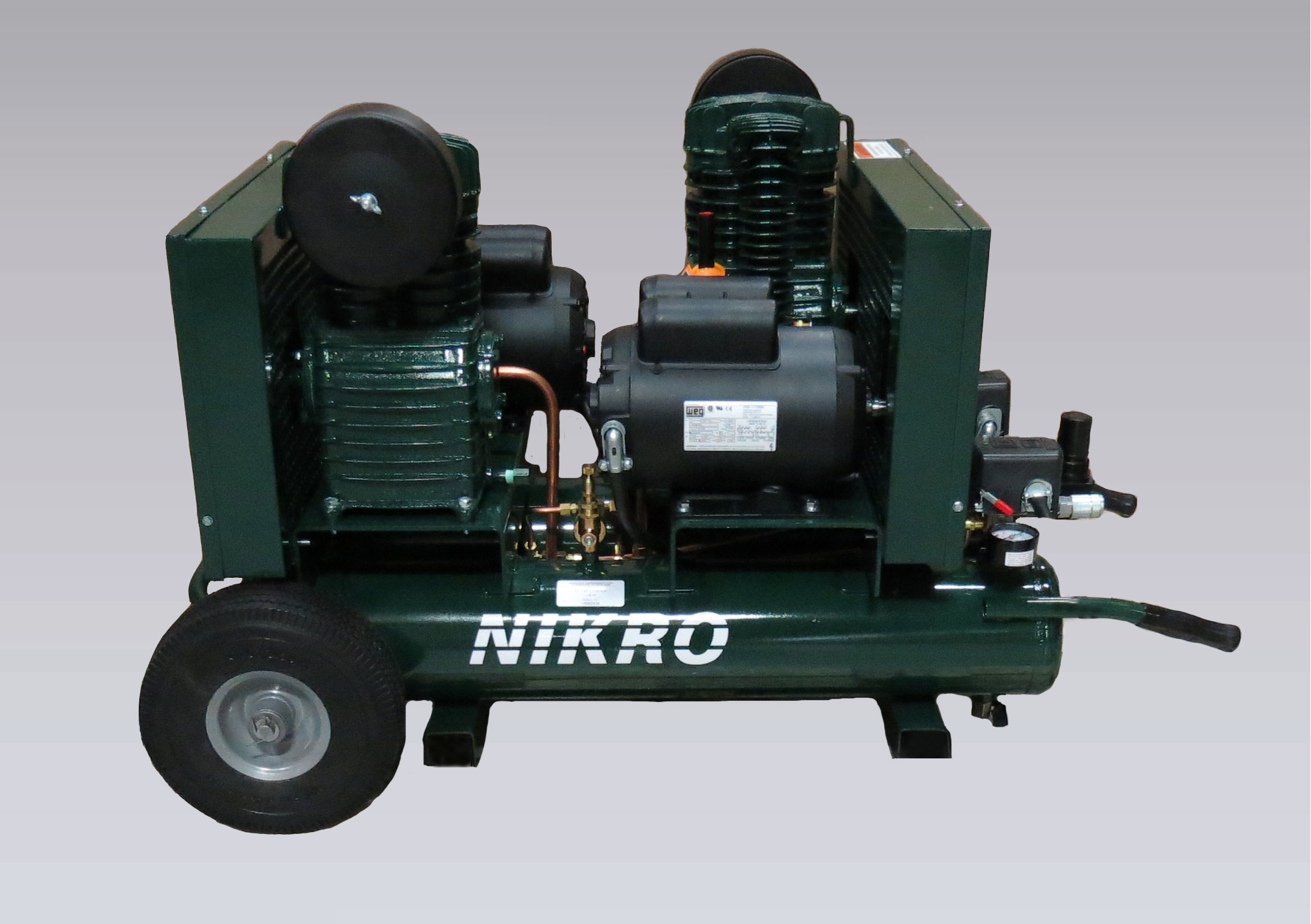 NIKRO 862512 - 115V Dual Motor & Pump Compressor - Air Duct Cleaning Equipment & Supplies 
        Air Compressors 
        