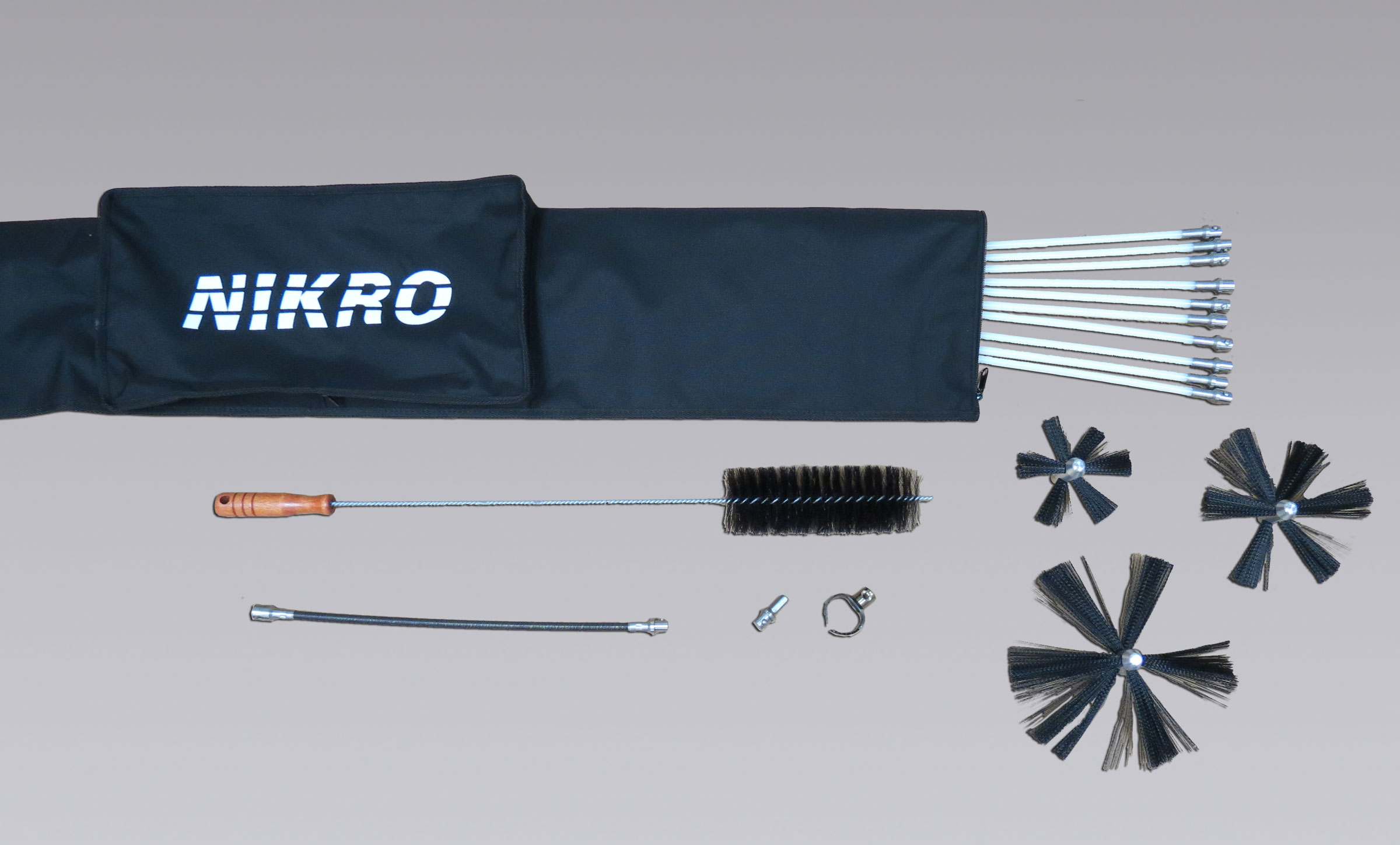 NIKRO 861710 - Deluxe Dryer Vent Rotary Brush Kit - Dryer Vent Cleaning 
        